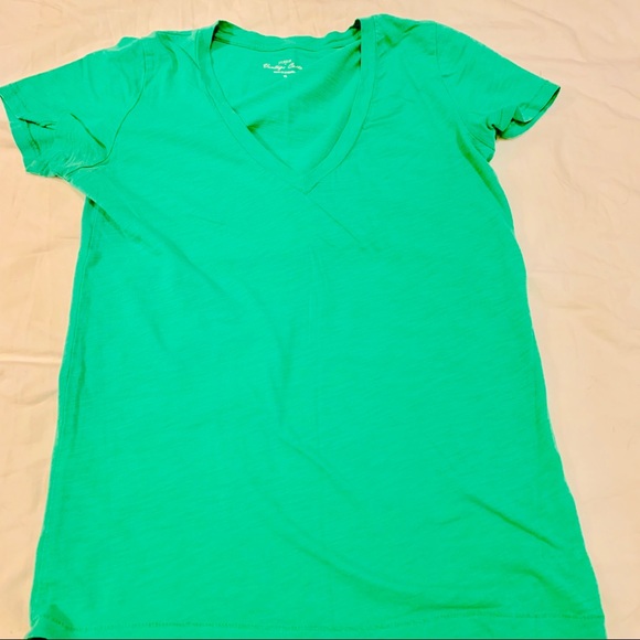 j Crew Vintage Cotton Green T-Shirt XS - Picture 3 of 5